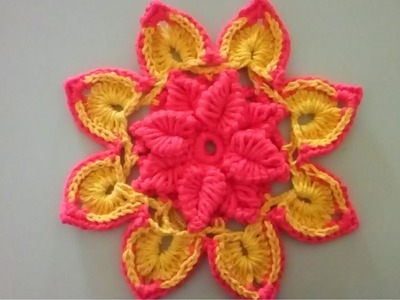 Aprenda Como Fazer A Flor DIVA de Crochê Para Aplicação Passo a Passo