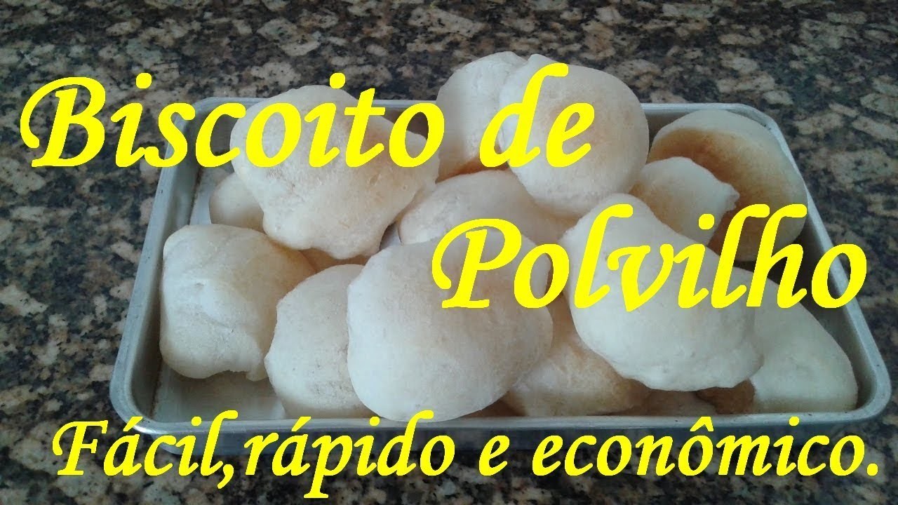 Biscoito Polvilho - Fácil, Rápido e Econômico.