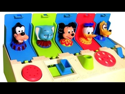 Brinquedos Mickey Mouse Pop up Pals com Pato Donald Pluto Dumbo Pateta
