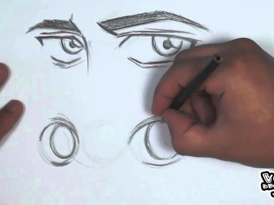 Como desenhar olhos - Masculino & Feminino (How to draw eyes - Male & Female)