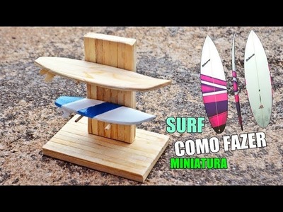 Como fazer Pranchinha de surf de palitos de picolé - ideias simples de artesanatos (Barbie)