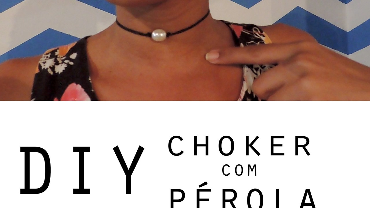 DIY:: Choker Preta de Pérola