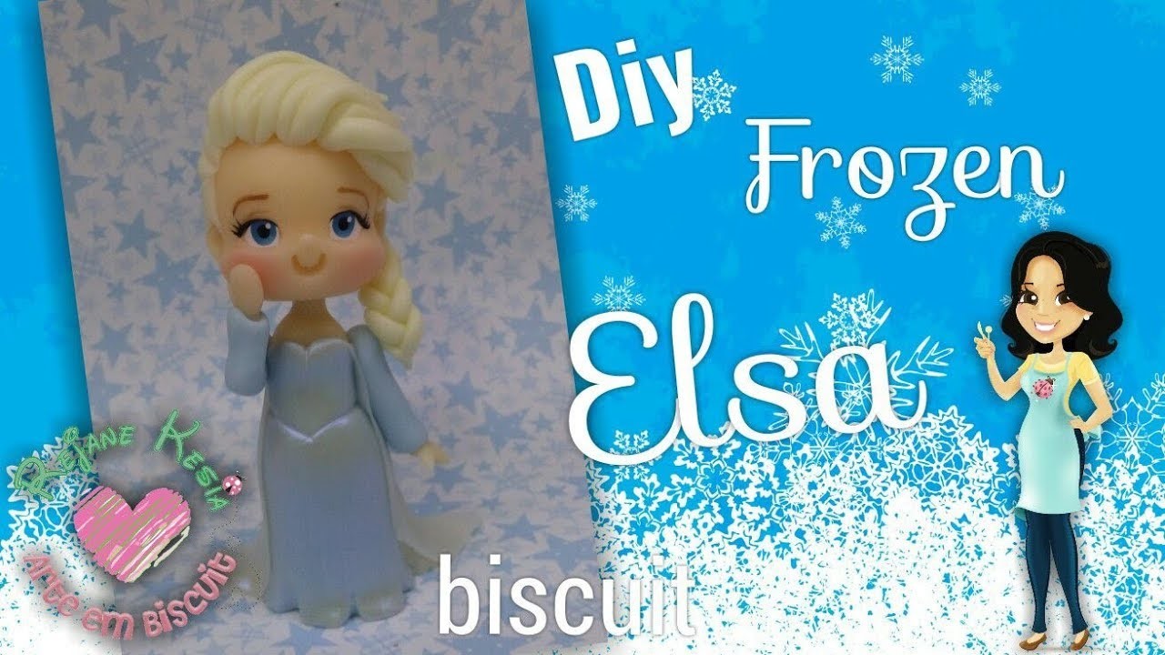 Diy Elsa - Frozen Tradicional - Biscuit - Rejane Kesia