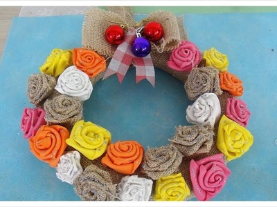 GUIRLANDA DE ROSINHAS - DIY