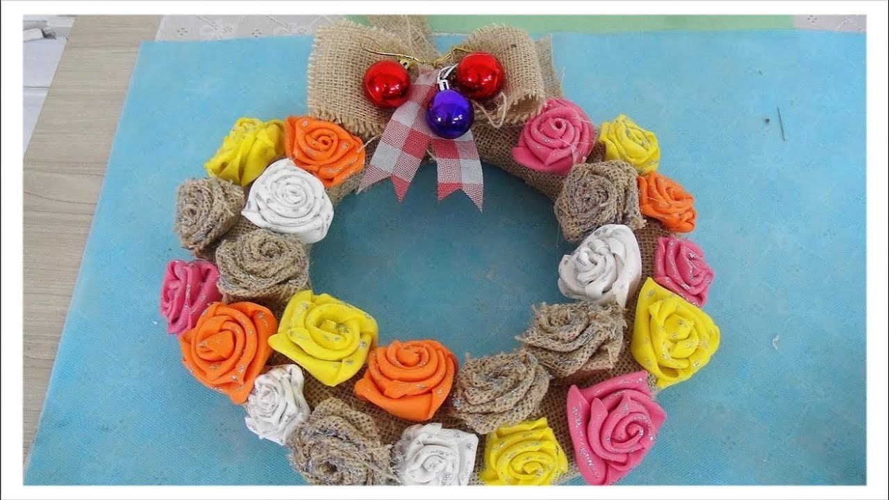 GUIRLANDA DE ROSINHAS - DIY