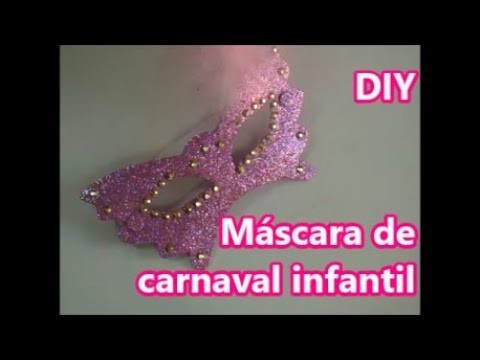 Máscara de carnaval infantil muito fácil DIY
