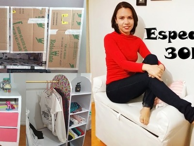 Mobiliei minha casa com PAPELÃO + TOUR | Polly Peçanha