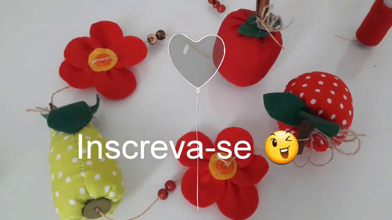 Pendente para Cozinha de Frutas Tecido