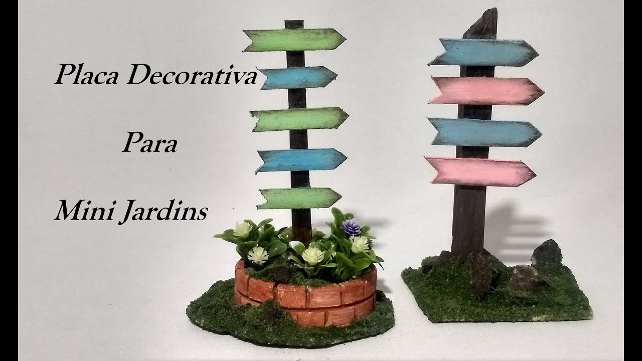 Placa Decorativa para Mini Jardins