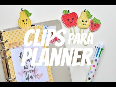 Planner - Como decorar clips com tecido