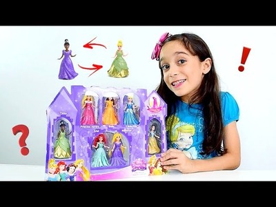 PRINCESAS DISNEY TROCAM OS VESTIDOS! ★ Bonecas Magic Clip - Review de Brinquedos