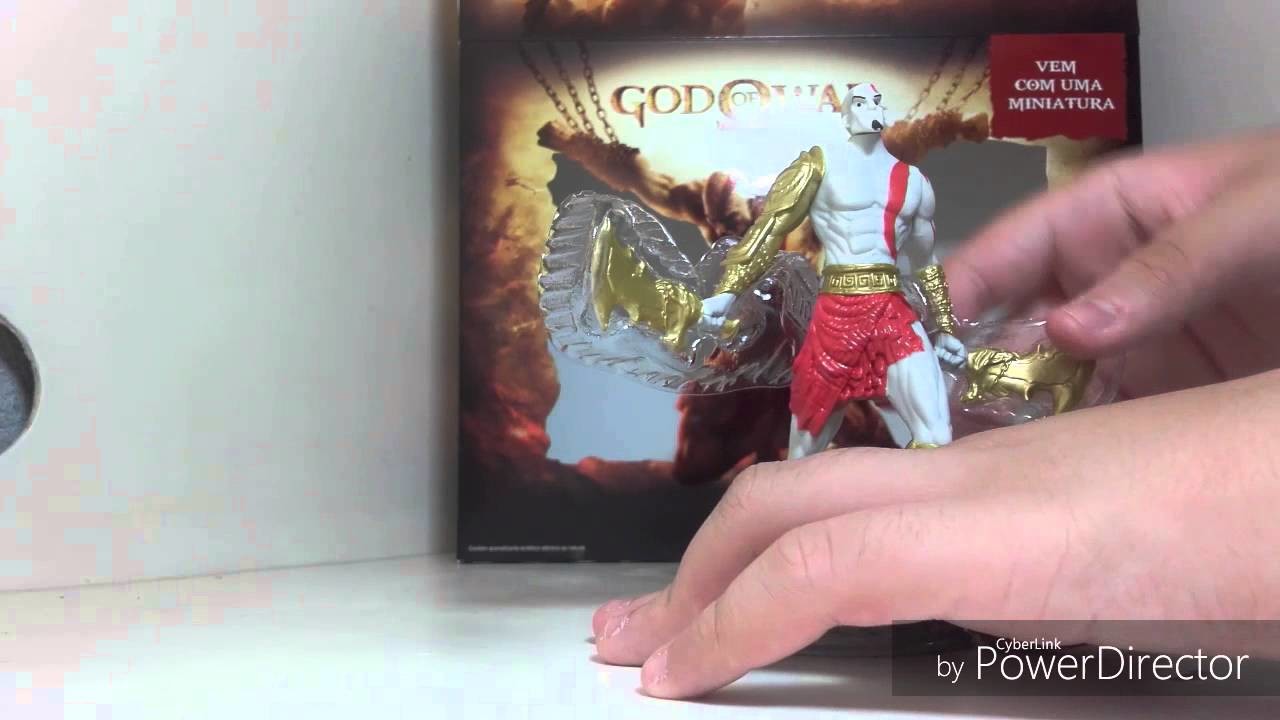 Unboxing ovo de páscoa do god of wars 2016 vem com uma miniatura do kratos