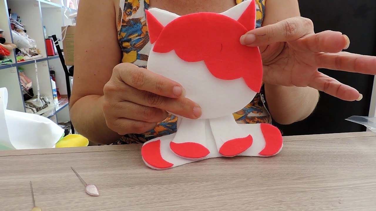 Unicórnio em feltro.