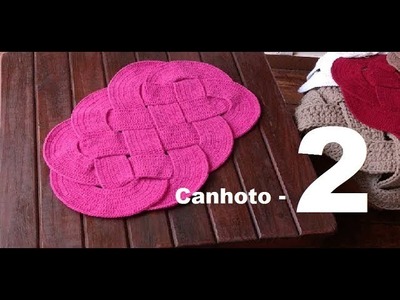 Vídeo aulas crochê - Tapete Náutico em Crochê para Canhoto - 2.2