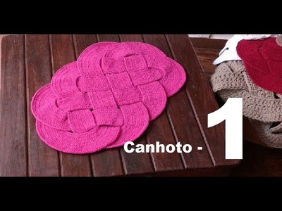 Vídeo aulas crochê - Tapete Náutico em Crochê para Canhoto - 1.2