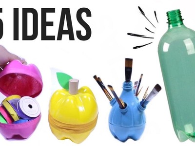 5 Ideas de reciclaje con Botellas de Plastico