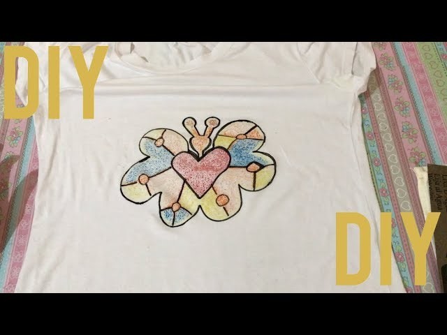 Como Estampar Camiseta com Lixa e Giz de Cera - DIY Artesanato