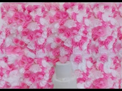 Como fazer mural de flores - DIY para iniciantes
