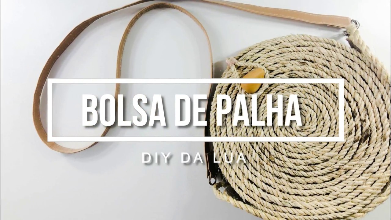 DIY - Bolsa Circular de Palha