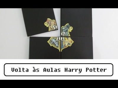 DIY | Cadernos Harry Potter feat. GEEKTUBERS (Especial Voltas às Aulas) MUITO FÁCIL