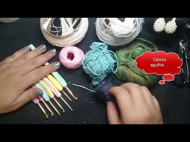 DIY CROCHET LINHA E AGULHA QUAL USAR - PARA INICIANTES