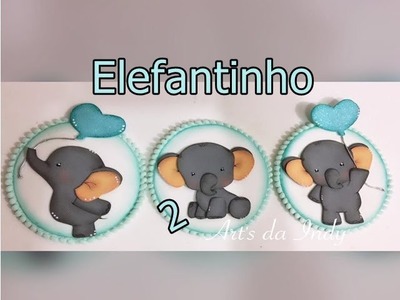 DIY - Elefantinho n°2 em eva - #coraçãodeelefante (LEIA A DESCRIÇÃO)