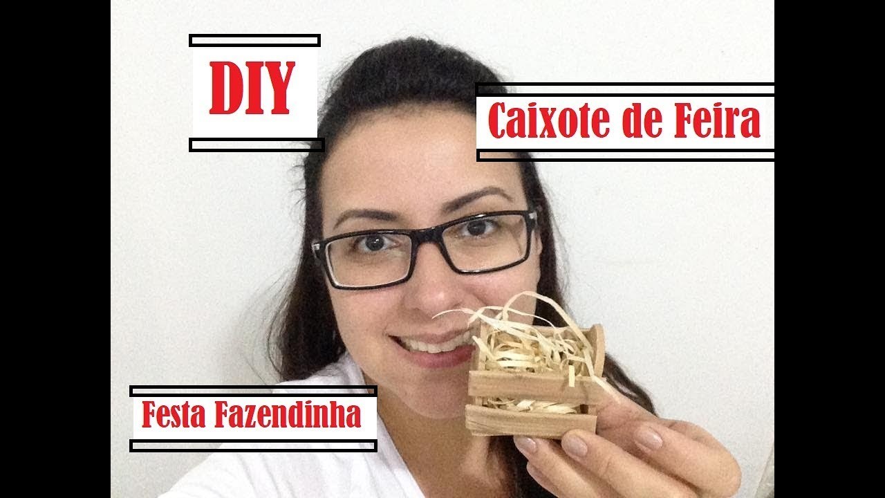 DIY - Mini Caixote Biscuit - "Fazendinha" - #enzofaz2