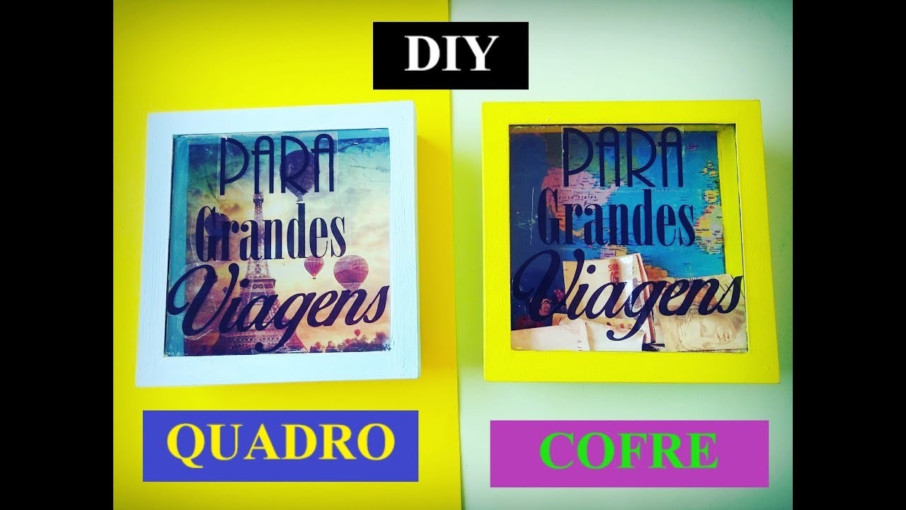 DIY - QUADRO COFRE - DAIANE PIRES