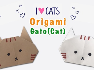Dobraduras de Animais - GATO(Cat) - Origami - Passo a Passo