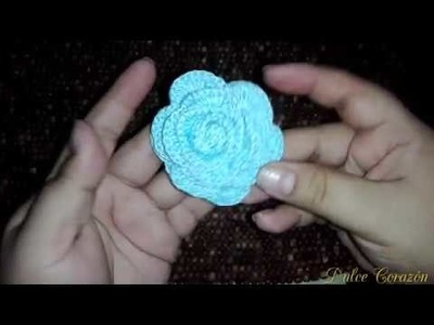 Flor a crochet by Dulce Corazón