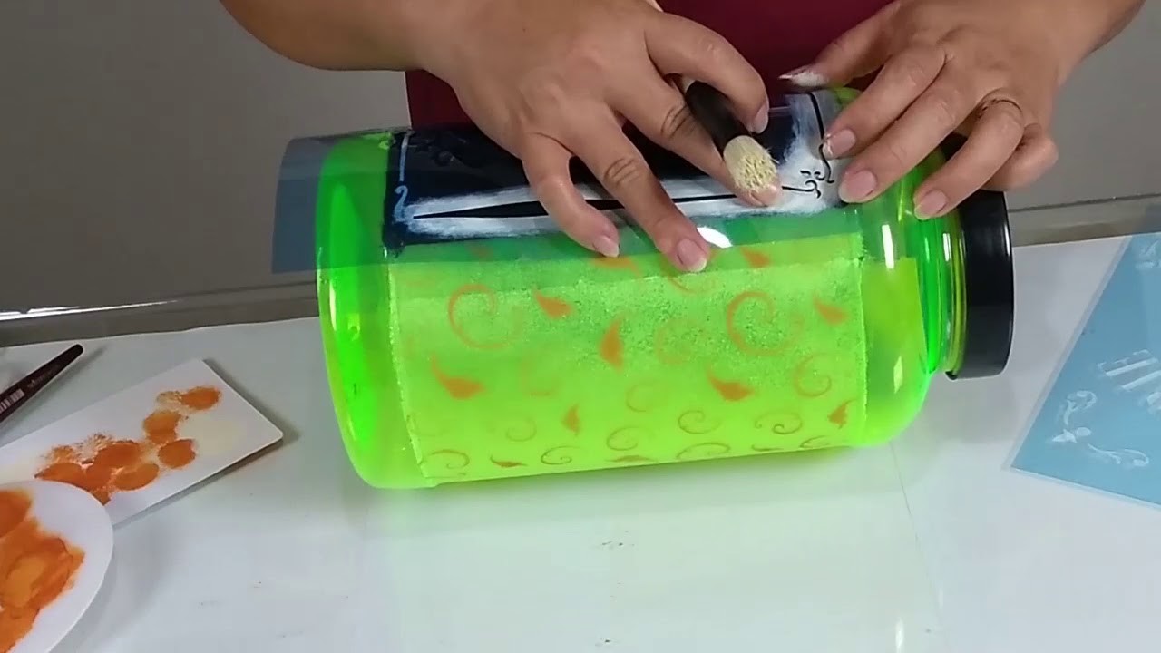 Pote de Whey decorado