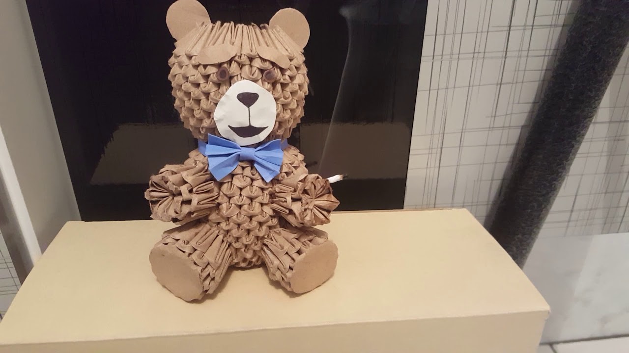 TED ORIGAMI 3D Urso Ted