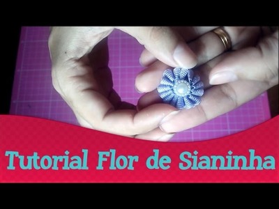 Tutorial Flor de Sianinha | Quinta das Técnicas de Scrapbook