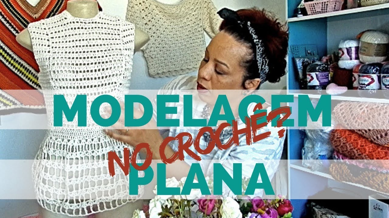 Usando  moldes planos para criar peças em crochê ♥ Fazendo Pences ♥  #modelagememcroche