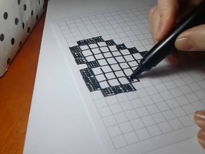 0002 - Coração Pixel - Desenho e pintura