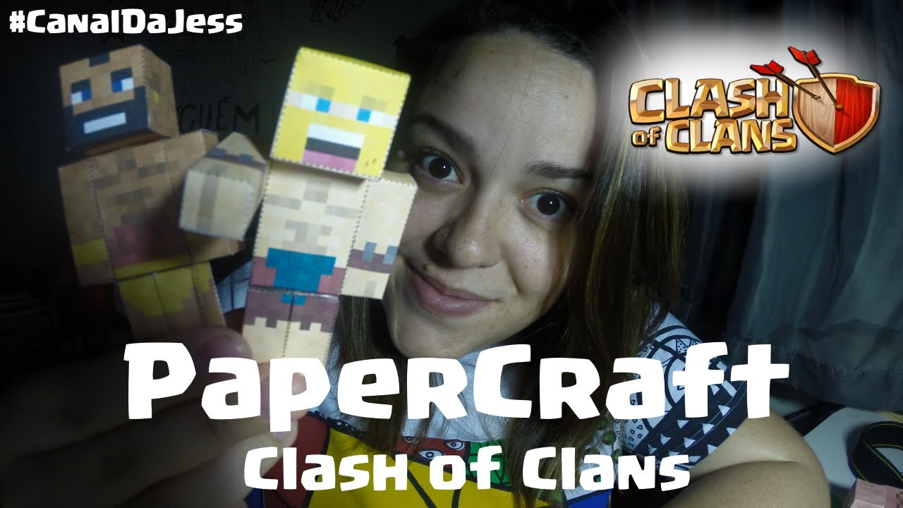 Aprenda a Fazer PaperCraft do Clash Of Clans