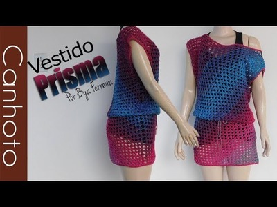 [Canhoto] Vestido prisma em crochê P - M - G - GG | BYA FERREIRA