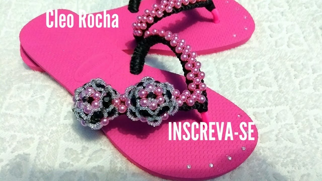 CHINELO FLAT PINK BLACK