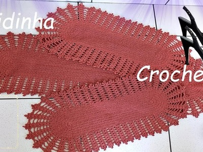 Cidinha Croche : Jogo De Cozinha Em Croche Oval -Tapete Da Porta E Fogão-3 Peças