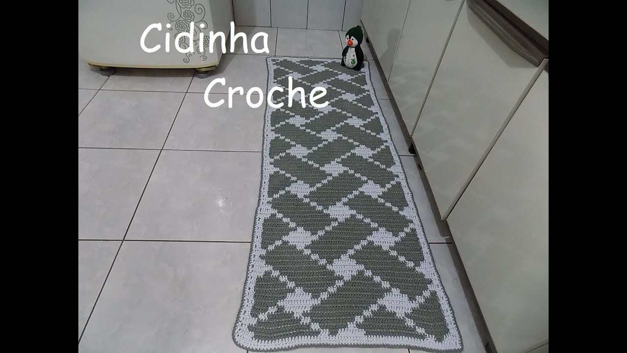 Cidinha Croche :Passadeira Em Croche 3D -Passo A Passo-Parte 1.2