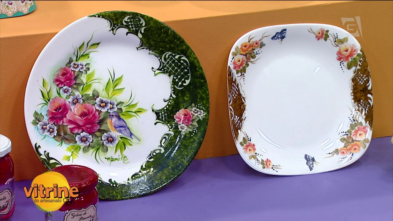 COMO FAZER: Pratos Porcelana com Mamiko | Vitrine do Artesanato na TV