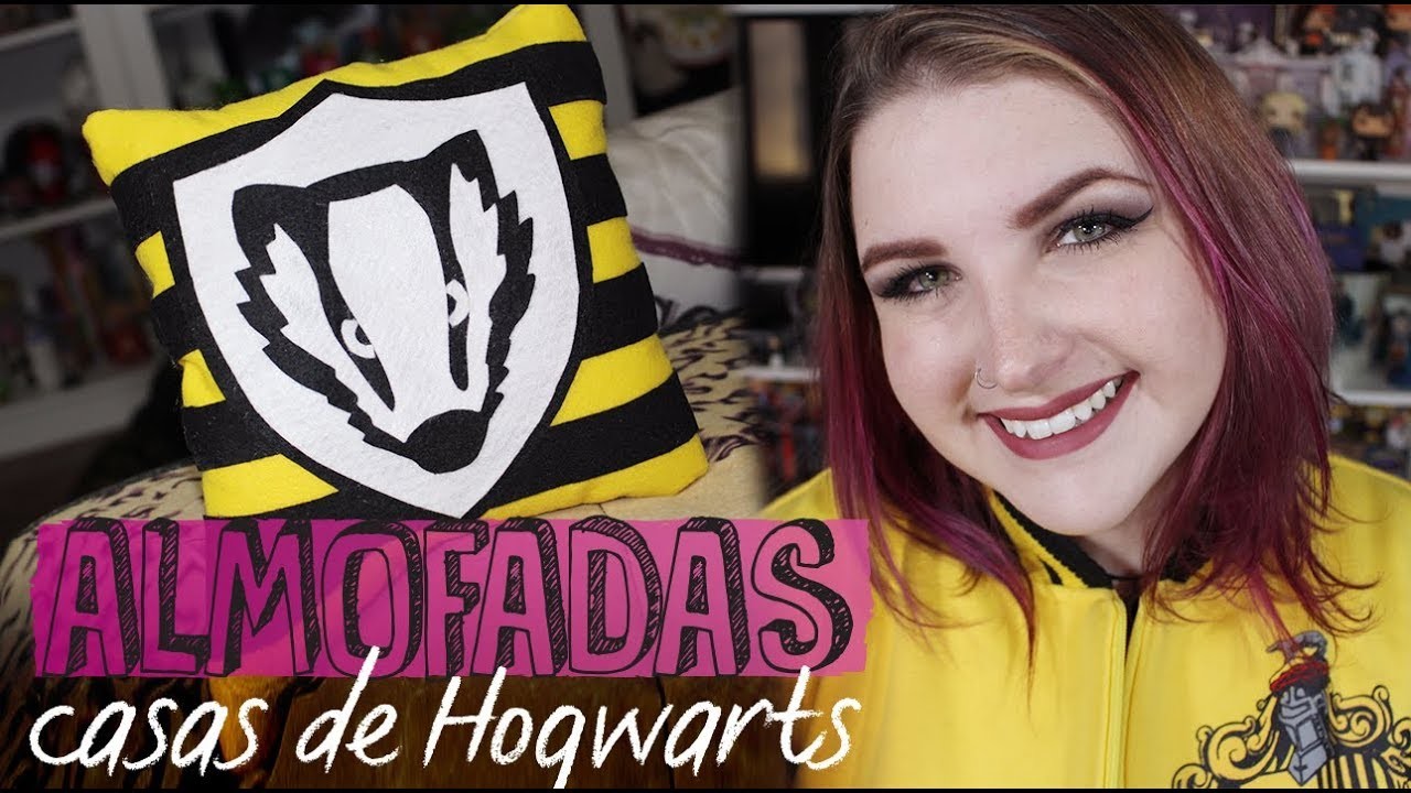 ???? DIY Almofada Casas de Hogwarts | Lufa-lufa | Harry Potter⚡ #Potterweek