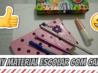 DIY material escolar com caixa  ????????????????