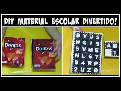 DIY MATERIAL ESCOLAR  DIVERTIDO E BARATO LETICIA ARTES