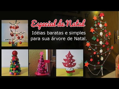 Especial de Natal-Idéias baratas e simples para sua árvore de Natal.