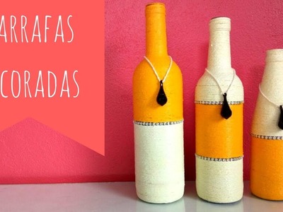 GARRAFA DECORADA.RECICLANDO