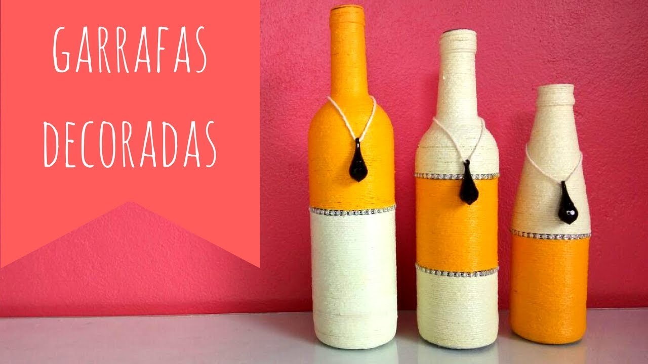 GARRAFA DECORADA.RECICLANDO