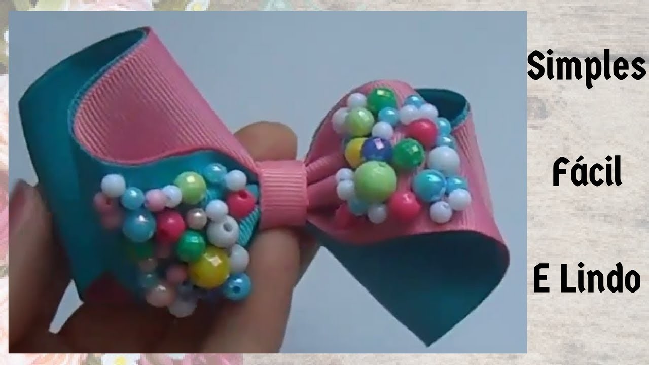 Laço Mil Faces com Miçangas