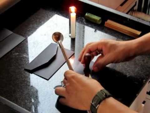 Lacre de cera artesanal tipo medieval
