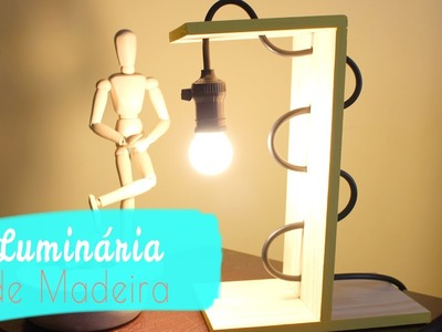 Luminária DIY de madeira | Mariana Martins ❤ Mariana Martins
